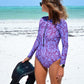 Violet Harmony Long Sleeve Rash Guard