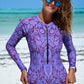 Violet Harmony Long Sleeve Rash Guard